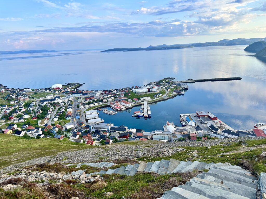 View of Honningsvåg from Storfjellet