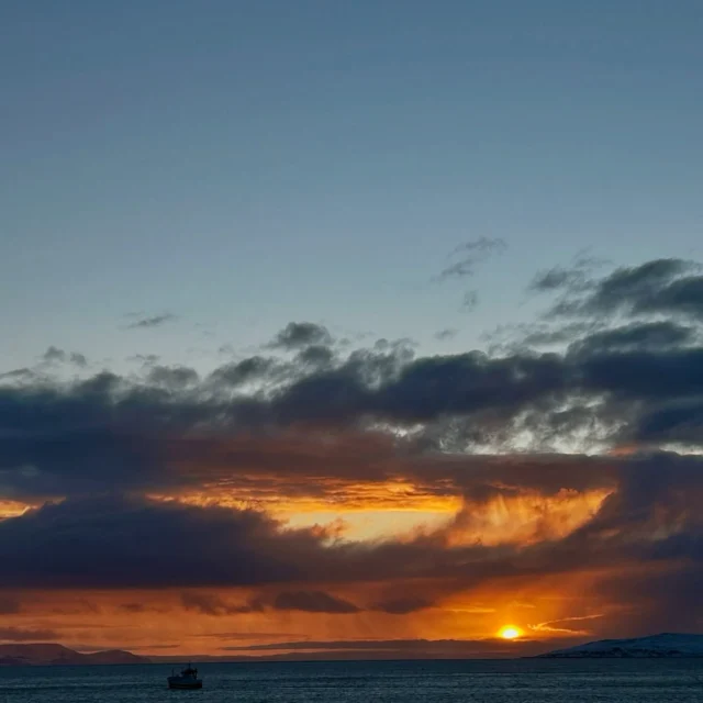Moments that feel like they’re straight out of a painting💛

📷@hildebern 

#Honningsvåg #Magerøya #NorthCape #ArcticLife #WinterSunset #NorthernNorway